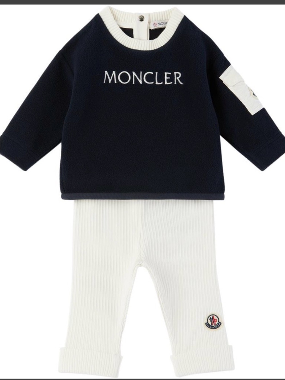 Moncler Baby Navy & White Two Piece Set- Size 3-6mos